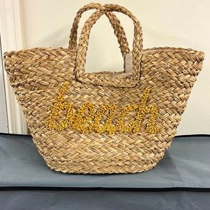 Woven Tote Beach Bag
